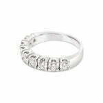 18k witgouden eternity ring 1.32 crt. diamanten