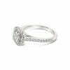 18k witgouden pavé solitaire ring 1.52 ct. diamanten