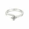 18k witgouden solitaire ring met 0.62 ct. diamant